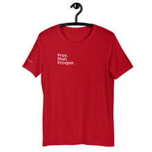Load image into Gallery viewer, 3P (Pray. Plan. Prosper.) Short-Sleeve Unisex T-Shirt