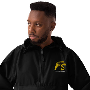 Black FS Embroidered Champion Jacket